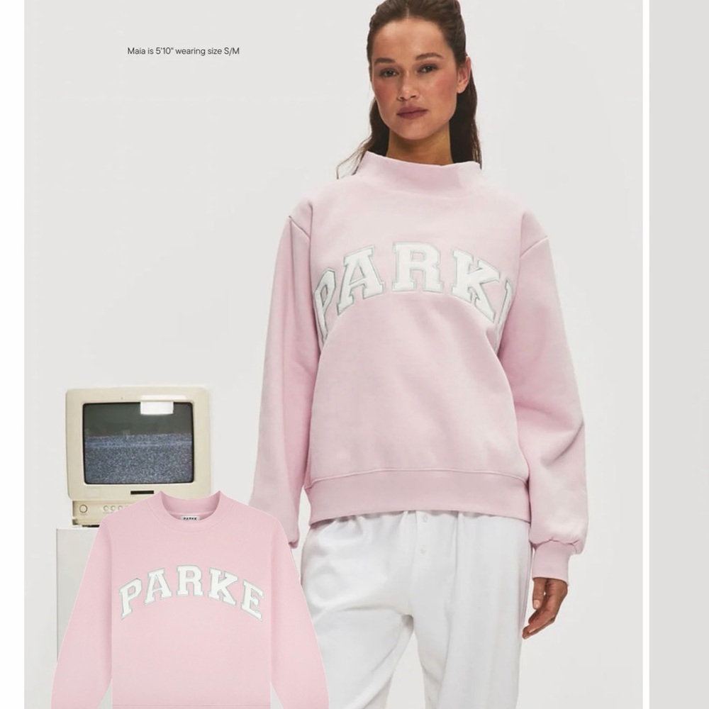 Parke Women's Light Pink Logo Sweatshirt